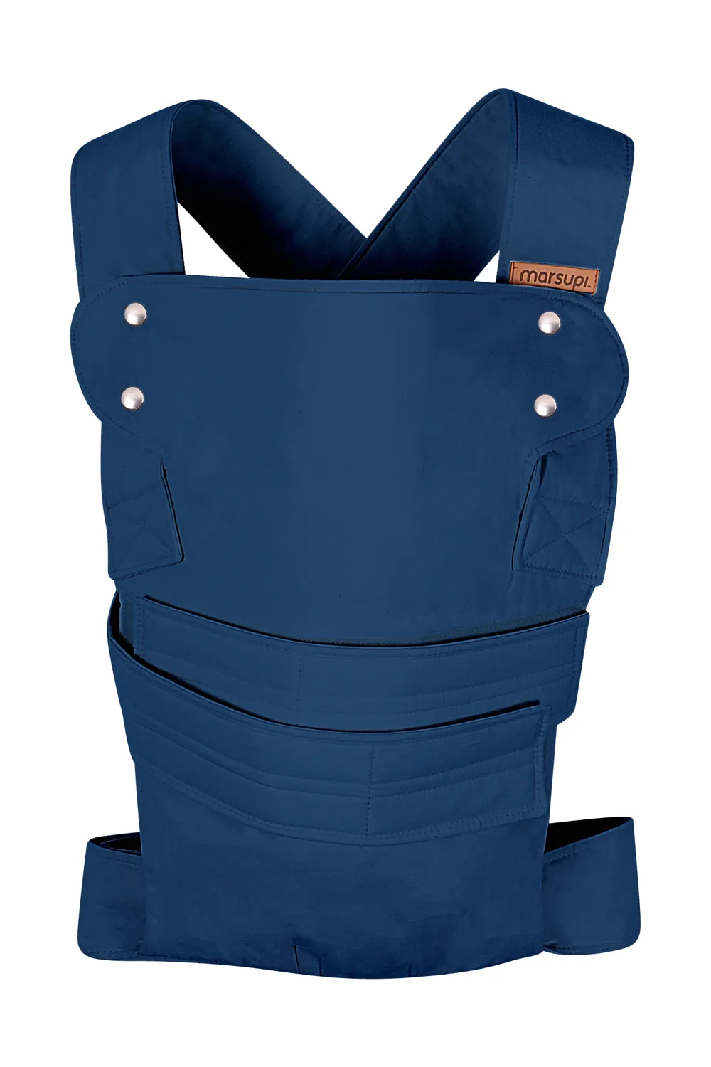 marsupi Classic 2 Babytrage blau Ocean – Tragehilfe, Front-/Schrägansicht