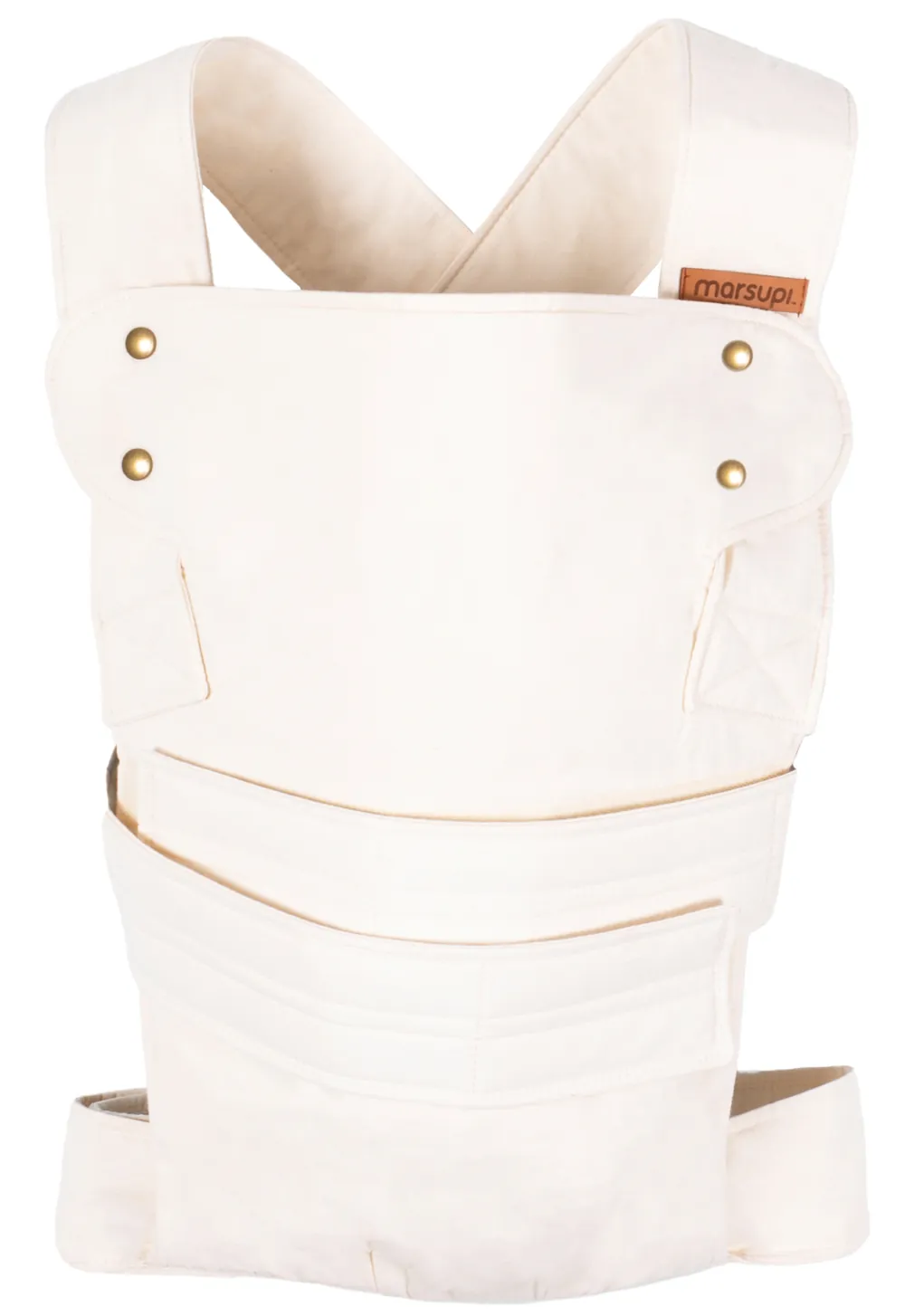 Marsupi Classic 2 Babytrage Natural, Produktfoto auf weißem Hintergrund in Frontansicht