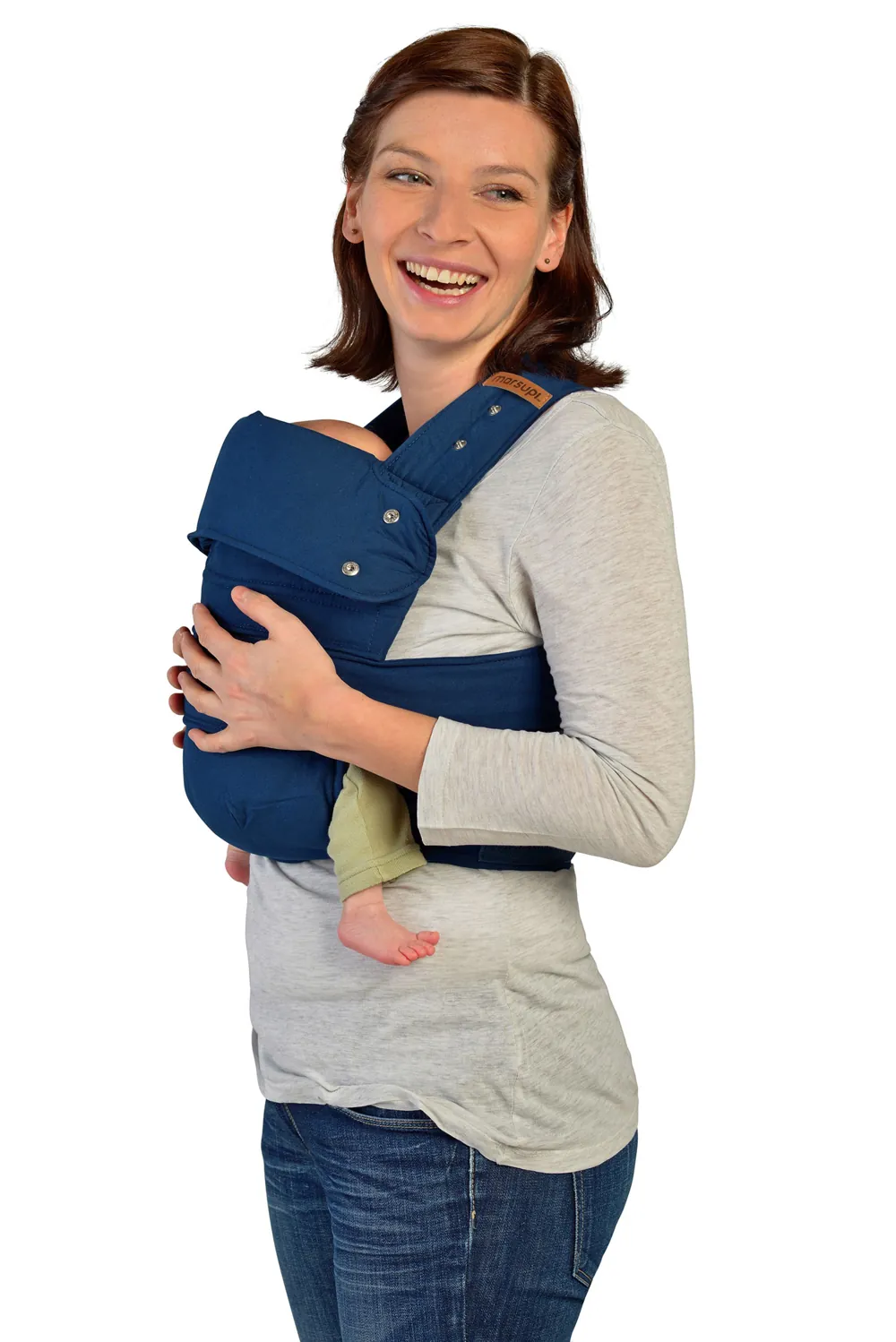 marsupi Classic 2 Babytrage blau Ocean – komfortable Tragehilfe im Alltag